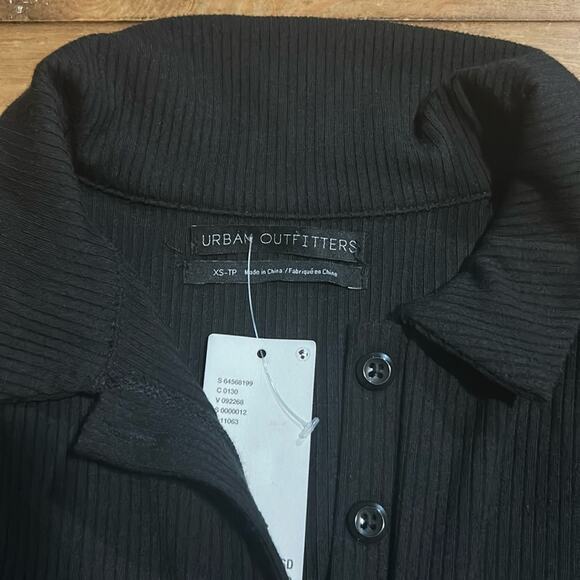 Woman’s Urban Outfitters Ribbed Black Cut-Out Dress Size XSmall - Picture 7 of 9